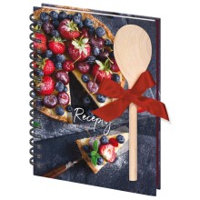 Kniha na recepty s vařečkou A5 spirála Cheesecake