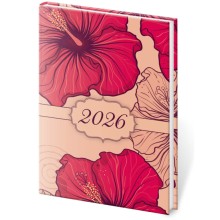 Kapesní diář A7 Vario Lyra Hibiscus