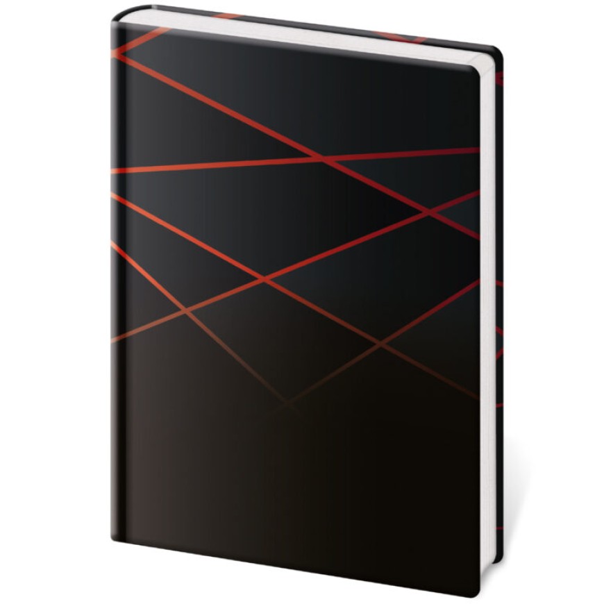 Linkovaný zápisník Vario L - BLACK DESIGN