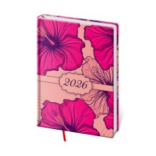 Týdenní diář A5 Vario Lyra Hibiscus