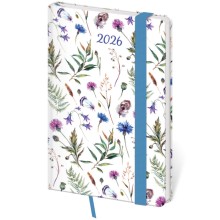 Kapesní diář Vario Wildflowers s gumičkou