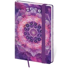 Kapesní diář Vario Mandala s gumičkou
