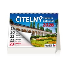 Čitelný týdenní kalendář