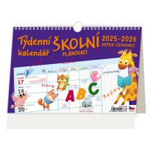 Týdenní školní plánovací kalendář