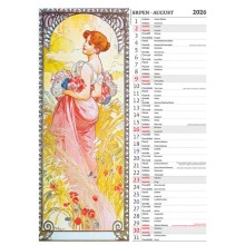 Kalendář Alfons Mucha