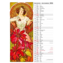Kalendář Alfons Mucha