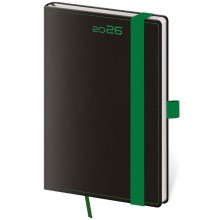 Kapesní diář Black Green s poutkem