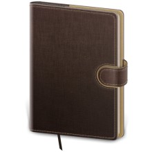 Týdenní diář A5 Flip hnědo/capuccinový