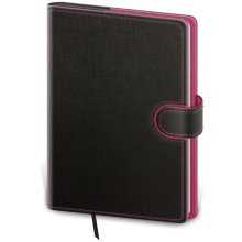 Týdenní diář A5 Flip antracit/magenta