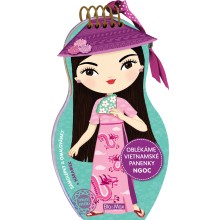 Oblékáme vietnamské panenky NGOC – Omalovánky Oblékáme vietnamské panenky NGOC – Omalovánky