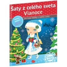 Šaty z celého sveta VIANOCE ─ Kniha samolepiek