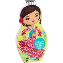 Oblékáme španělské panenky Ines - omalovánky Oblékáme španělské panenky Ines - omalovánky