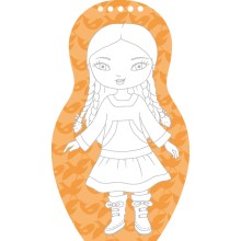 Obliekame eskimácke bábiky ANOUK – Maľovanky