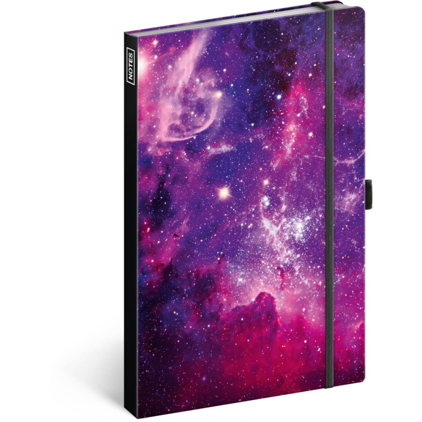 NOTIQUE Notes Galaxie, linkovaný, 13 x 21 cm