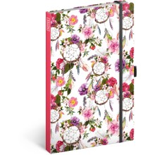 NOTIQUE Notes Lapač snů růžový, linkovaný, 13 x 21 cm NOTIQUE Notes Lapač snů růžový, linkovaný, 13 x 21 cm