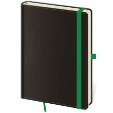 Linkovaný zápisník Black Green L Linkovaný zápisník Black Green L