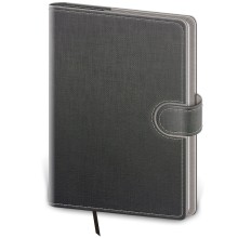 Tečkovaný zápisník Flip L šedo/šedý (čtverečkovaný) Tečkovaný zápisník Flip L šedo/šedý (čtverečkovaný)