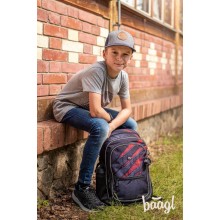 BAAGL 3 SET Core Láva: batoh, penál, sáček