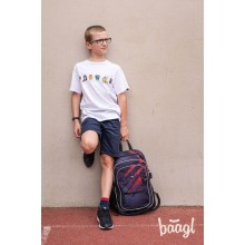 BAAGL 3 SET Core Láva: batoh, penál, sáček