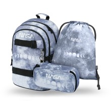 BAAGL 3 SET Skate NASA Grey: batoh, penál, sáček BAAGL 3 SET Skate NASA Grey: batoh, penál, sáček