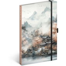 NOTIQUE Notes Japonsko, linkovaný, 13 x 21 cm NOTIQUE Notes Japonsko, linkovaný, 13 x 21 cm