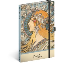 NOTIQUE Notes Alfons Mucha – Zodiak, tečkovaný, 13 x 21 cm NOTIQUE Notes Alfons Mucha – Zodiak, tečkovaný, 13 x 21 cm