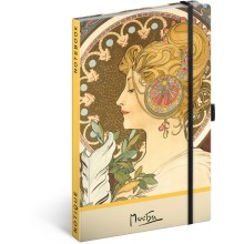 NOTIQUE Notes Alfons Mucha – Pero, tečkovaný, 13 x 21 cm NOTIQUE Notes Alfons Mucha – Pero, tečkovaný, 13 x 21 cm