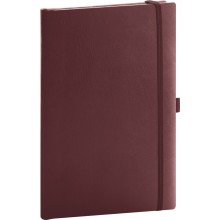 NOTIQUE Notes Balacron, bordó, tečkovaný, 15 x 21 cm NOTIQUE Notes Balacron, bordó, tečkovaný, 15 x 21 cm