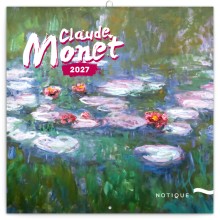 NOTIQUE Poznámkový kalendář Claude Monet 2027, 30 x 30 cm NOTIQUE Poznámkový kalendář Claude Monet 2027, 30 x 30 cm