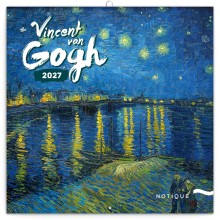 NOTIQUE Poznámkový kalendář Vincent van Gogh 2027, 30 x 30 cm NOTIQUE Poznámkový kalendář Vincent van Gogh 2027, 30 x 30 cm