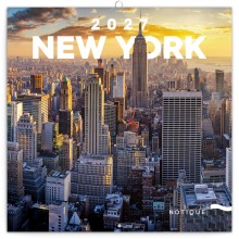 NOTIQUE Poznámkový kalendář New York 2027, 30 x 30 cm NOTIQUE Poznámkový kalendář New York 2027, 30 x 30 cm
