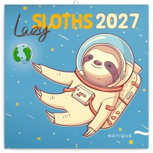 NOTIQUE Poznámkový kalendář Pohodoví lenochodi 2027, 30 x 30 cm NOTIQUE Poznámkový kalendář Pohodoví lenochodi 2027, 30 x 30 cm