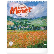 NOTIQUE Nástěnný kalendář Claude Monet 2027, 48 x 56 cm NOTIQUE Nástěnný kalendář Claude Monet 2027, 48 x 56 cm