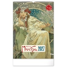 NOTIQUE Nástěnný kalendář Alfons Mucha 2027, 33 x 46 cm NOTIQUE Nástěnný kalendář Alfons Mucha 2027, 33 x 46 cm