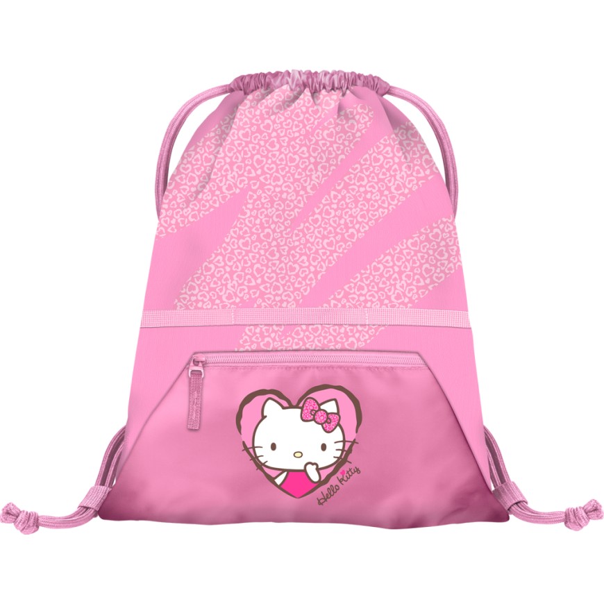 BAAGL Sáček s kapsou Hello Kitty Sweet Leopard GRS