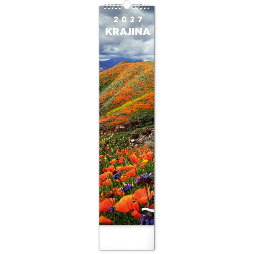 NOTIQUE Nástěnný kalendář Krajina 2027, 12 x 48 cm