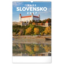 NOTIQUE Nástenný kalendár Naše Slovensko 2027, 33 x 46 cm NOTIQUE Nástenný kalendár Naše Slovensko 2027, 33 x 46 cm