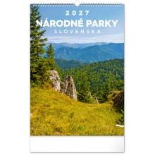 NOTIQUE Nástenný kalendár Národné parky Slovenska 2027, 33 x 46 cm NOTIQUE Nástenný kalendár Národné parky Slovenska 2027, 33 x 46 cm