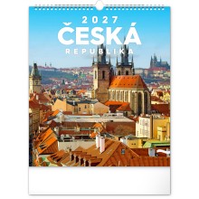 NOTIQUE Nástěnný kalendář Česká republika 2027, 30 x 34 cm NOTIQUE Nástěnný kalendář Česká republika 2027, 30 x 34 cm