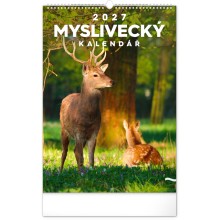 NOTIQUE Nástěnný kalendář Myslivecký 2027, 33 x 46 cm NOTIQUE Nástěnný kalendář Myslivecký 2027, 33 x 46 cm