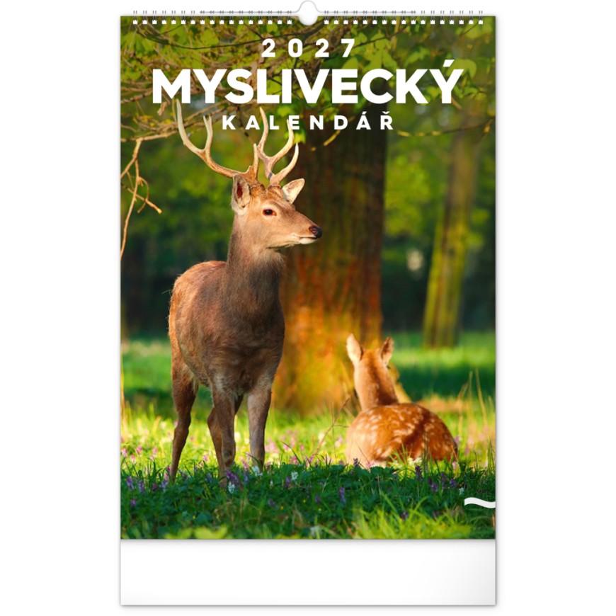 NOTIQUE Nástěnný kalendář Myslivecký 2027, 33 x 46 cm