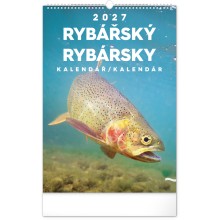 NOTIQUE Nástěnný kalendář Rybářský – Rybársky CZ/SK 2027, 33 x 46 cm NOTIQUE Nástěnný kalendář Rybářský – Rybársky CZ/SK 2027, 33 x 46 cm