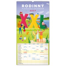 NOTIQUE Nástenný kalendár Rodinný plánovací XXL 2027, 33 x 64 cm NOTIQUE Nástenný kalendár Rodinný plánovací XXL 2027, 33 x 64 cm