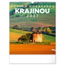 NOTIQUE Nástěnný kalendář Toulky moravskou krajinou 2027, 30 x 34 cm NOTIQUE Nástěnný kalendář Toulky moravskou krajinou 2027, 30 x 34 cm