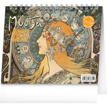 NOTIQUE Stolní kalendář Alfons Mucha 2027, 16,5 x 13 cm NOTIQUE Stolní kalendář Alfons Mucha 2027, 16,5 x 13 cm