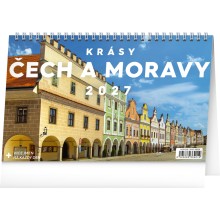 NOTIQUE Stolní kalendář Krásy Čech a Moravy 2027, 23,1 x 14,5 cm NOTIQUE Stolní kalendář Krásy Čech a Moravy 2027, 23,1 x 14,5 cm