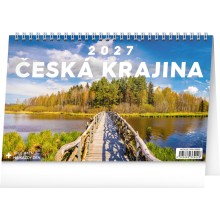 NOTIQUE Stolní kalendář Česká krajina 2027, 23,1 x 14,5 cm NOTIQUE Stolní kalendář Česká krajina 2027, 23,1 x 14,5 cm