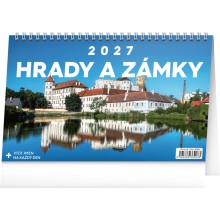 NOTIQUE Stolní kalendář Hrady a zámky 2027, 23,1 x 14,5 cm NOTIQUE Stolní kalendář Hrady a zámky 2027, 23,1 x 14,5 cm