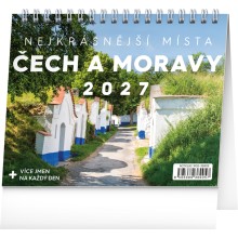 NOTIQUE Stolní kalendář Nejkrásnější místa Čech a Moravy 2027, 16,5 x 13 cm NOTIQUE Stolní kalendář Nejkrásnější místa Čech a Moravy 2027, 16,5 x 13 cm