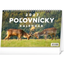 NOTIQUE Stolový Poľovnícky kalendár 2027, 23,1 x 14,5 cm NOTIQUE Stolový Poľovnícky kalendár 2027, 23,1 x 14,5 cm